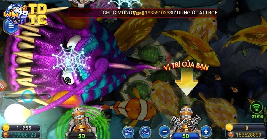 Quỹ thưởng của game bắn cá rất cao